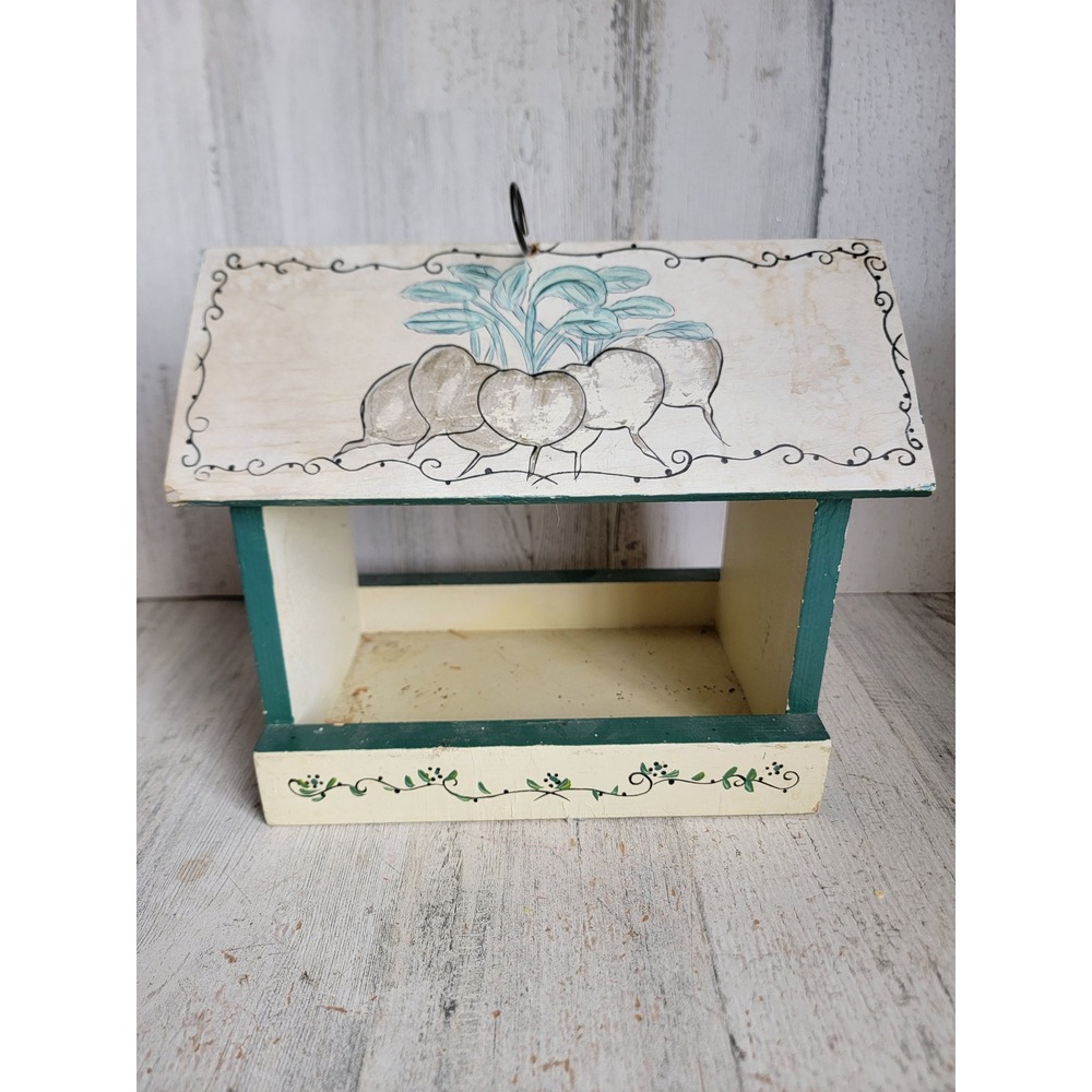 Vintage radish wooden birdhouse hanging farm‎ egg holder home decor
